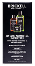 Brickell Men's Daily Advanced Face Care Routine II – Activated Charcoal Cleanser, Face Scrub, and Moisturizer Lotion, Natural & Organic, Scented