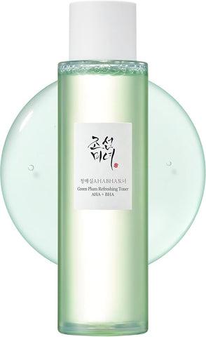 Beauty of Joseon Green Plum AHA BHA Toner, Exfoliating Facial Essence & Moisturizer with Salicylic Acid for All Skin Types, 150ml / 5.27 fl.oz