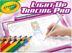 Crayola Light-Up Tracing Pad – Pink, Kids Art Kit with Light Box for Tracing and Drawing, Creative Activity Set for Boys and Girls Ages 6+, Perfect Holiday or Birthday Gift [Amazon Exclusive]