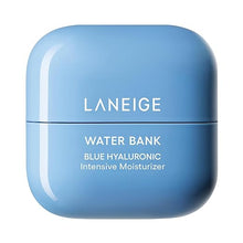 LANEIGE Water Bank Blue Hyaluronic Intensive Moisturizer with Peptides & Squalane nourishes and boosts the skin barrier, ideal for eczema-prone skin, and combats dryness.