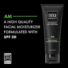 Tiege Hanley Men’s Morning Face Moisturizer with SPF 20 (2.5 oz) – Hydrating, Even Skin Tone Formula, Safe for Sensitive Skin