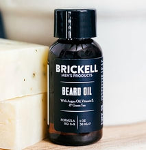 Brickell Men's Beard Oil: Natural & Organic Argan and Jojoba Oil to Strengthen and Soften Beard Hair (1 oz, Scented).