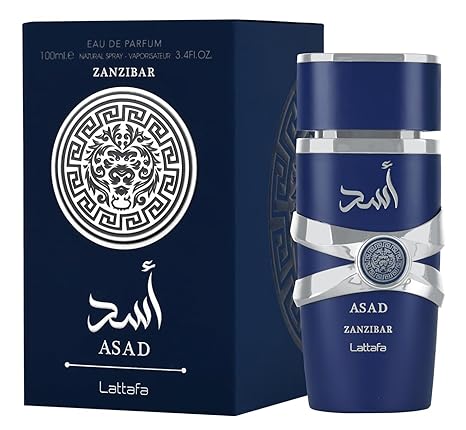 Lattafa Asad Zanzibar Eau de Parfum for Men, 3.4 oz Spray