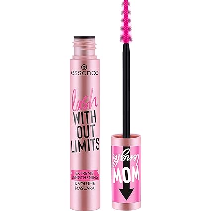 essence Lash Without Limits Extreme Lengthening & Volume Mascara (01 Extra Black): Volumizing & Lengthening, Vegan, Cruelty-Free & Paraben-Free.