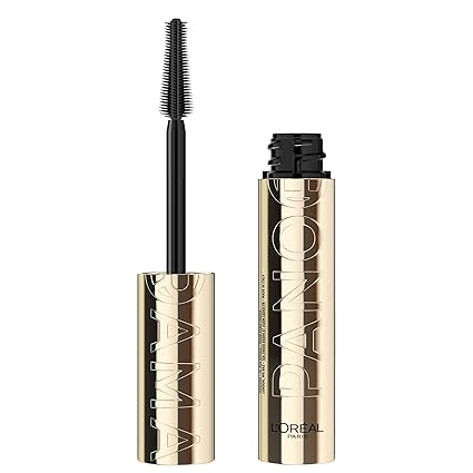 L’Oréal Paris Voluminous Panorama Mascara - Volumizing & Lengthening, Washable Longwear & Smudge-Resistant, Blackest Black, 0.33 Fl Oz