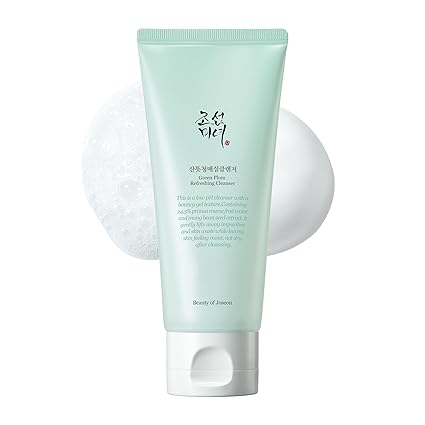 Beauty of Joseon Green Plum Refreshing Cleanser Gel - Deep Pore Cleansing, Acne Face Wash & Blackhead Remover for All Skin Types, Korean Skincare, 100ml (3.38 fl. oz)