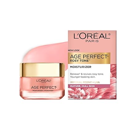 L'Oreal Paris Age Perfect Rosy Tone Anti-Aging Face Moisturizer - Renew & Revive Healthy Tone, 1.7 oz