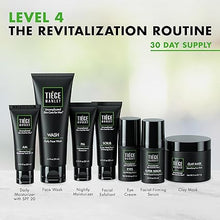 Tiege Hanley Men’s Revitalization Skincare Set (Level 4) – Includes Face Wash, Scrub, Moisturizer, Eye Cream, Serum & Clay Mask for Fine Lines