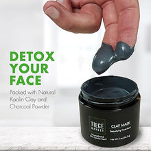 Tiege Hanley Men’s Detoxifying Clay Mask (2 oz) – Charcoal & Kaolin Clay for Deep Pore Cleansing, Oil Absorption & Pore Minimization