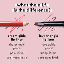 e.l.f. Cream Glide Lip Liner, Highly-Pigmented for Shaping & Sculpting, Semi-Matte Finish, Vegan & Cruelty-Free, Truth or Bare