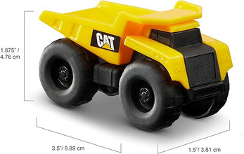 CAT Construction Toy Set – 5-Piece Little Machines Truck Set, Includes Dump Truck, Front Loader, Bulldozer, Backhoe, and Excavator with Moving Parts, for Kids Ages 3+