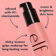 e.l.f. Power Grip Primer + 4% Niacinamide - Gel-Based & Hydrating Face Primer, Evens Skin & Brightens, Grips Makeup, Vegan & Cruelty-Free, 0.8 Fl Oz