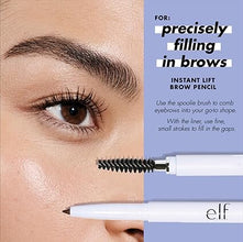 e.l.f. Instant Lift Brow Pencil - Dual-Sided, Precise Fine Tip, Shapes, Defines, Fills, Contours, Combs & Tames, Taupe, 0.006 Oz