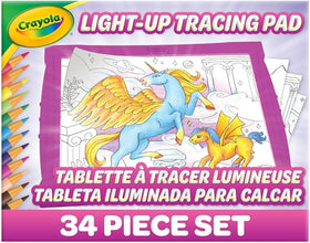 Crayola Light-Up Tracing Pad – Pink, Kids Art Kit with Light Box for Tracing and Drawing, Creative Activity Set for Boys and Girls Ages 6+, Perfect Holiday or Birthday Gift [Amazon Exclusive]