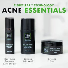 Tiege Hanley Men’s Acne Treatment System (Level 1) – TiegeClear Essentials for Smooth, Hydrated Skin – Includes Salicylic Acid Wash, Glycolic Acid Pads & Acne Serum