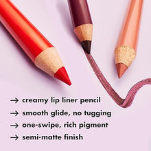 e.l.f. Cream Glide Lip Liner, Highly-Pigmented for Shaping & Sculpting, Semi-Matte Finish, Vegan & Cruelty-Free, Truth or Bare