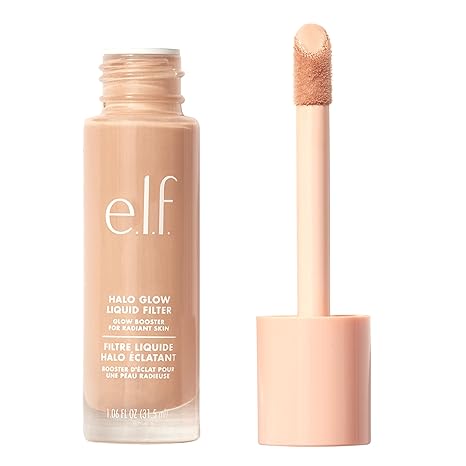 e.l.f. Halo Glow Liquid Filter, Complexion Booster for Soft-Focus Glow, Infused with Hyaluronic Acid, Vegan & Cruelty-Free, 4 Medium