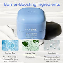 LANEIGE Water Bank Blue Hyaluronic Intensive Moisturizer with Peptides & Squalane nourishes and boosts the skin barrier, ideal for eczema-prone skin, and combats dryness.