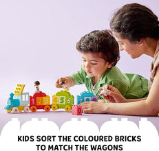 LEGO DUPLO My First Number Train Toy – Educational Building Set for Toddlers, Ages 1.5-3, Featuring Numbers and Bricks for Early Learning, Ideal for Preschool Boys and Girls, Activity Set 10954.