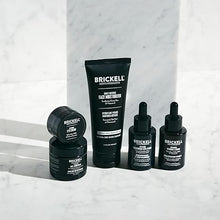 Brickell Men's Complete Defense Anti-Aging Kit – Night Cream, Vitamin C Day & Night Serum, SPF Moisturizer, and Eye Cream, Natural & Organic, Unscented