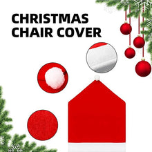 Christmas Chair and Pillow Cover Set of 4 – Indoor Holiday Decorations for Home, Restaurants, and Family Gatherings