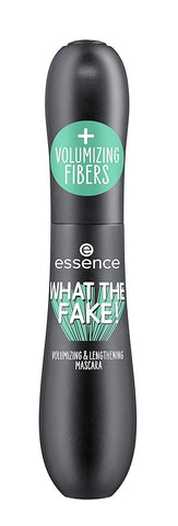 essence What the Fake! Volumizing & Lengthening Fiber Mascara: Paraben-Free, Cruelty-Free (Single Pack).