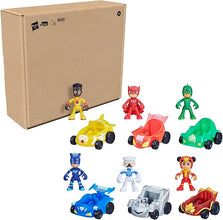 PJ Masks Power Heroes Racer Set with 6 Action Figures and 6 Vehicles, Preschool Toy for Kids 3+, Amazon Exclusive