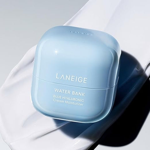 LANEIGE Water Bank Blue Hyaluronic Moisturizer: Deep Hydration with Squalane & Ceramide for Barrier Support, Dermatologist-Tested.