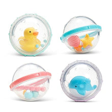 Munchkin® Float & Play Bubbles™ Baby Bath Toy Set – 4 Count, Fun and Interactive Bath Time Toys for Toddlers.