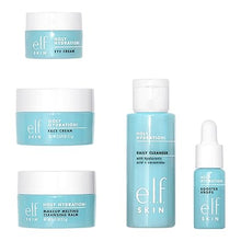 e.l.f. SKIN Hydrated Ever After Skincare Mini Kit - Cleanser, Makeup Remover, Moisturizer & Eye Cream for Hydrated Skin, Airplane-Friendly Sizes