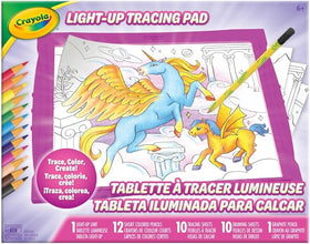 Crayola Light Up Tracing Pad – Pink Art Kit for Kids, Light Box for Drawing, Perfect Holiday Gift for Girls and Boys Ages 6+, Amazon Exclusive