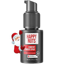 Happy Nuts Comfort Powder Spray: Aluminum-Free Anti-Chafing Deodorant for Men, Sweat & Odor Control for Groin & Sensitive Areas (2.75 oz, Original).