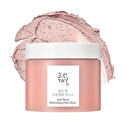 Beauty of Joseon Red Bean Pore Refreshing Mask - Mud Cream Hydrating Wash-Off Pack, Pore Cleansing & Exfoliating, Korean Skincare for Men & Women, 140ml (4.73 fl. oz)