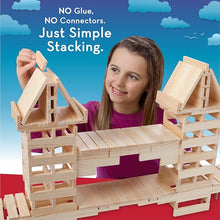 KEVA Structures 200-Piece Wooden Building Planks Set – Includes 200 Blocks and Idea Book – STEM Toy for Kids Ages 5+