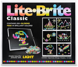 Lite Brite Classic – Retro Toy for Creating Art with Light, STEM Educational Fun, Perfect Holiday or Birthday Gift for Kids, Boys and Girls Ages 4+