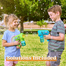 JOYIN 2-Pack Kids Bubble Guns with 2 Bottles of Bubble Solution – Bubble Blaster Toy for Toddlers and Kids Ages 1-8, Perfect for Outdoor Fun, Parties, Easter, and Birthday Gifts