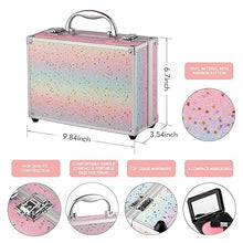 Hot Sugar Makeup Kit for Teen Girls: Complete Starter Set with Eyeshadow, Lip Balm, Blush, Lip Gloss, Brushes, Pencils, and Mirror (Rainbow).