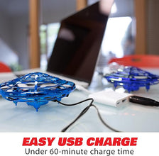 Force1 Scoot Hand Operated Drone - Motion sensor mini drone for kids and adults, hands-free flying ball UFO toy, perfect for indoor play. Ideal for boys and girls, this small drone offers easy control and hours of fun.