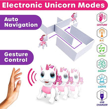 Power Your Fun Unicorn Robo Pets – Remote Control Interactive Robot Unicorn Toy for Kids, Walking, Dancing, and Gesture-Controlled, STEM Toy for Girls and Boys, Pink