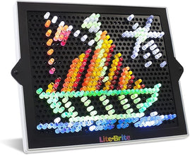 Lite Brite Classic - Retro Art Creation Toy with Light, STEM Educational Fun, Perfect Gift for Boys and Girls Ages 4+, Ideal for Holidays and Birthdays.