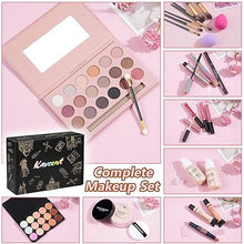 Makeup Kit for Women & Teens: Complete Makeup Set with Eyeshadow Palette, Foundation, Concealer, Lip Gloss, and More.