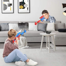 SpringFlower 2-Pack Foam Ball Popper Toy Guns for Kids – Fun Shooting Game with Standing Target, 24 Foam Balls, Ideal for Boys 5+ Years Old, Interactive Air Toy Guns for Active Play.