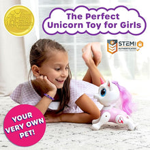 Power Your Fun Unicorn Robo Pets – Remote Control Interactive Robot Unicorn Toy for Kids, Walking, Dancing, and Gesture-Controlled, STEM Toy for Girls and Boys, Pink