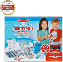 Melissa & Doug Super Smile Dentist Kit – 25-Piece Pretend Play Set with Toy Teeth and Dental Accessories, Dentist Toy for Kids Ages 3+