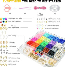 Dowsabel Clay Beads Bracelet Making Kit – 5000 Pcs Preppy Polymer Clay Beads with Charms, DIY Jewelry Making Kit for Kids Ages 6-13, Arts and Crafts Birthday Gift Idea.