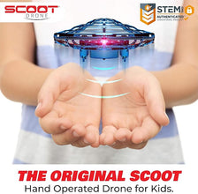 Force1 Scoot Hand Operated Drone - Motion sensor mini drone for kids and adults, hands-free flying ball UFO toy, perfect for indoor play. Ideal for boys and girls, this small drone offers easy control and hours of fun.