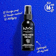 NYX PROFESSIONAL MAKEUP Matte Finish Makeup Setting Spray - Long-Lasting Vegan Formula (Packaging May Vary)