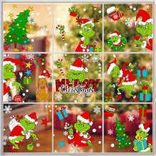 122PCS Christmas Window Clings, Large Snowflake and Festive Stickers for Windows, Perfect Holiday Decorations for Christmas, New Year, and Winter Parties