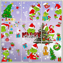 122PCS Christmas Window Clings, Large Snowflake and Festive Stickers for Windows, Perfect Holiday Decorations for Christmas, New Year, and Winter Parties