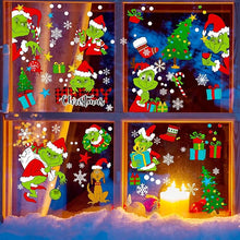 122PCS Christmas Window Clings, Large Snowflake and Festive Stickers for Windows, Perfect Holiday Decorations for Christmas, New Year, and Winter Parties